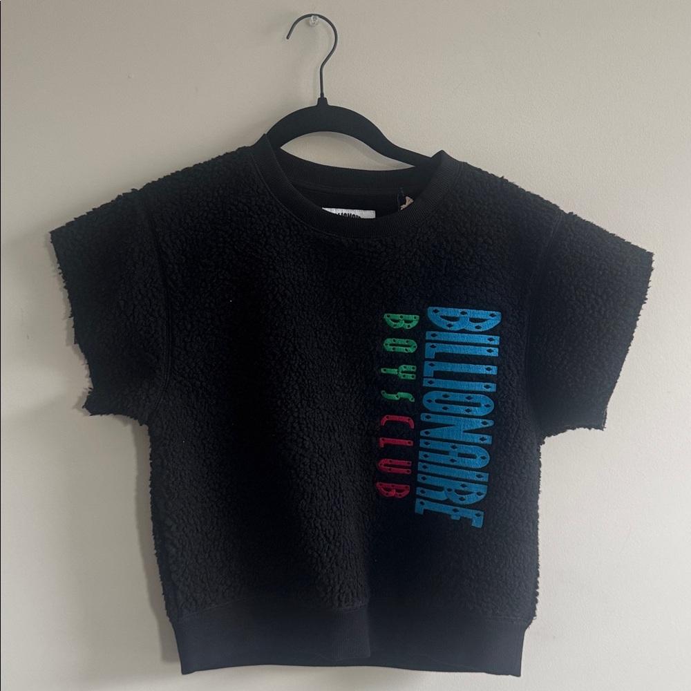 Billionaire Boys Club Black Sweater with Blue and Green Accents